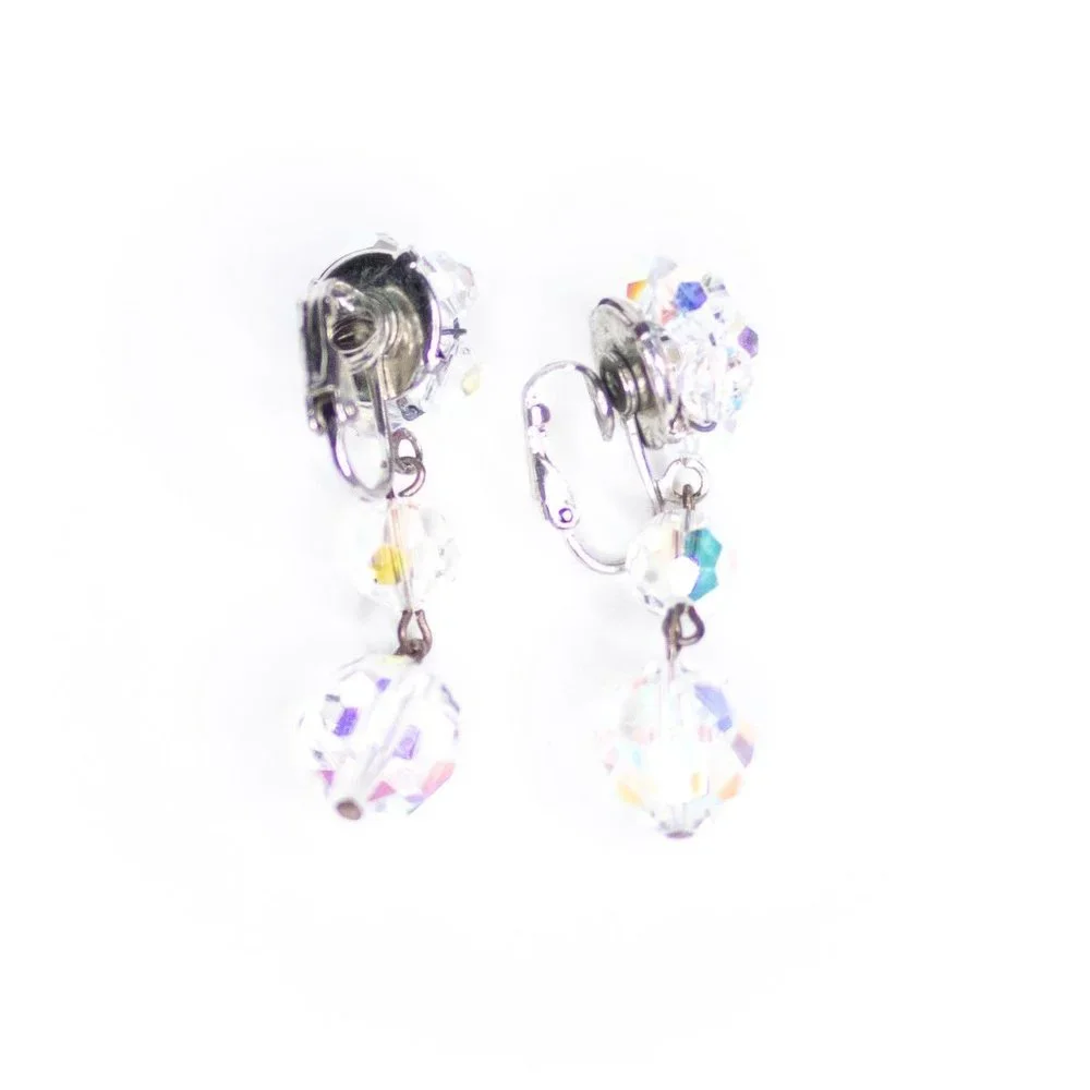 Aurora Borealis Crystal Bead‎ Dangling Earrings